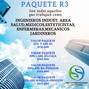 precios del paquete 3 de la seguridad social