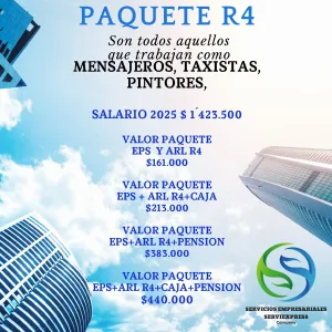 paquete de precios 4 seguridad social